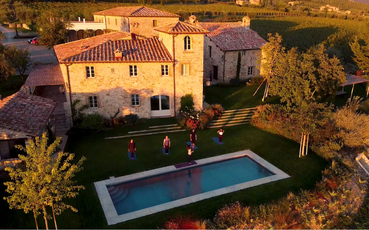 Private yoga classes at your villa in Tuscany