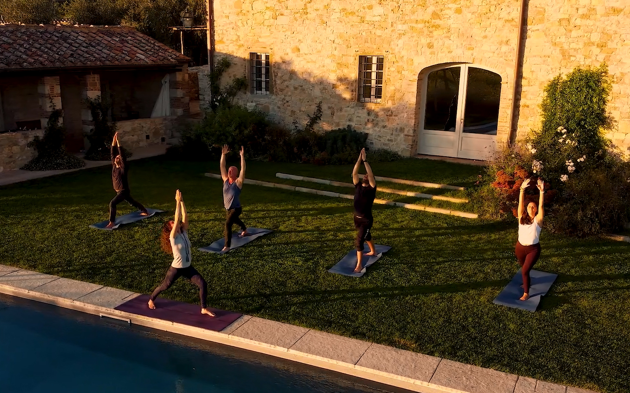 YOGA IN TUSCANY Private Yoga Class in Villa, Tuscany, Italy